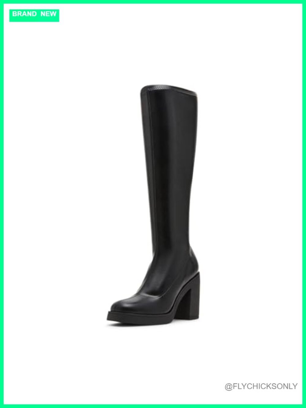 Knee High Boots with Padded Insole and Side Zipper Entry